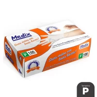 LUVA LATEX COM PÓ MEDIX