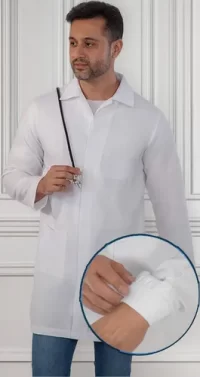 JALECO TRADICIONAL GABARDINE MANGA LONGA C/ PUNHO
