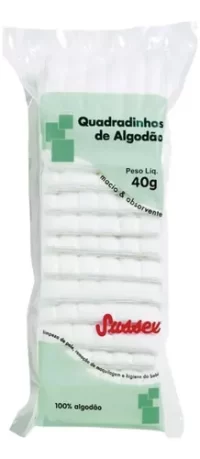 ALGODAO HIDROFILO DISCO QUADRADO 40G SUSSEX