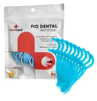 FIO DENTAL COM HASTE PLASTICA