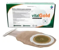 BOLSA DE COLOSTOMIA DRENAVEL C/BARREIRA DE PELE HIDROCOLOIDE, FILTRO D - VITALGOLD