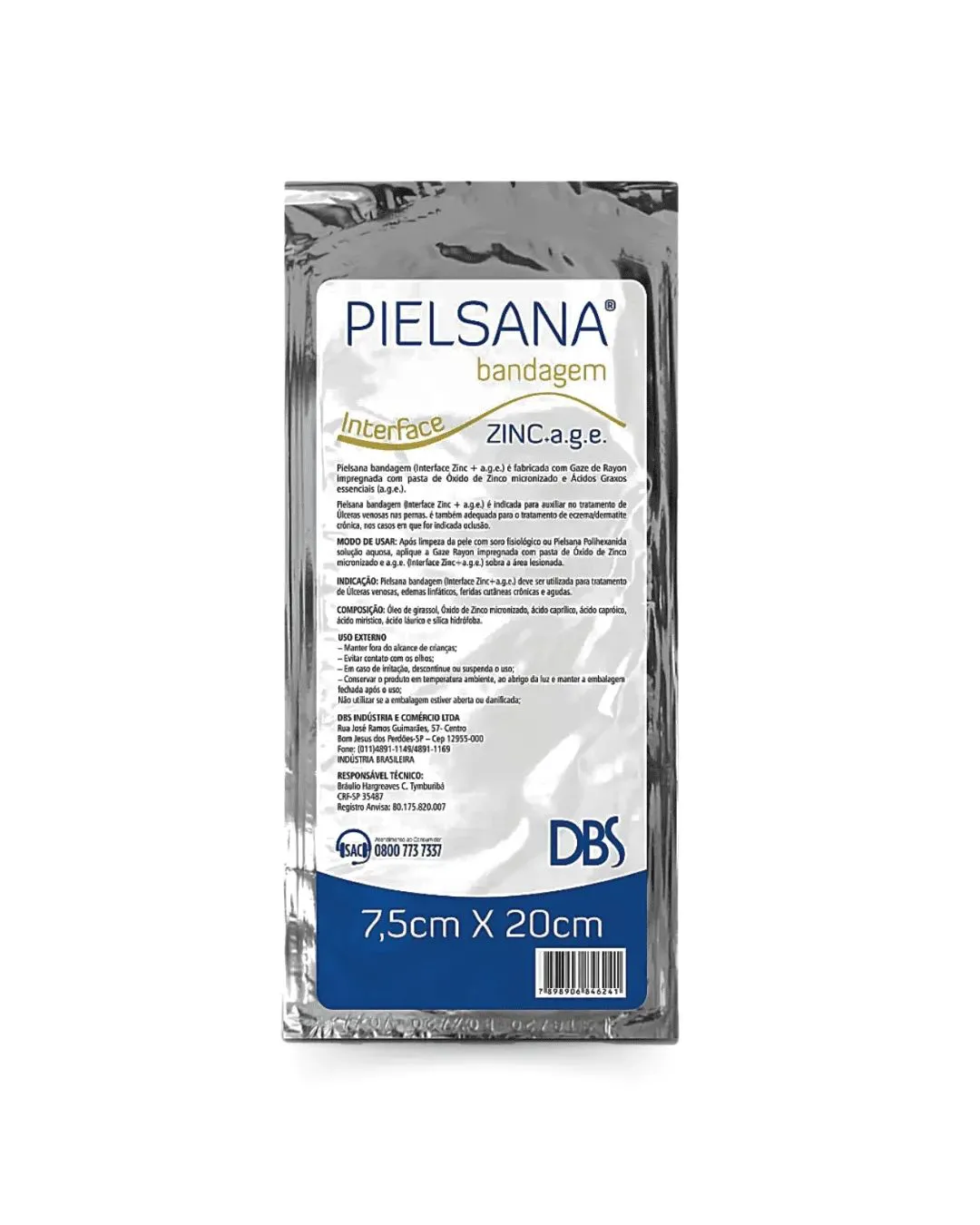 PIELSANA BANDAGEM 7,5 CM X 20 CM (D)