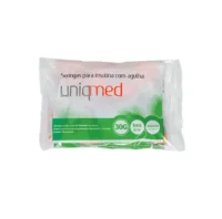 SERINGAS PARA INSULINA UNIQMED - 1ML 8MM X 30G POLYBAG - PACOTE COM 10 UNIDADES